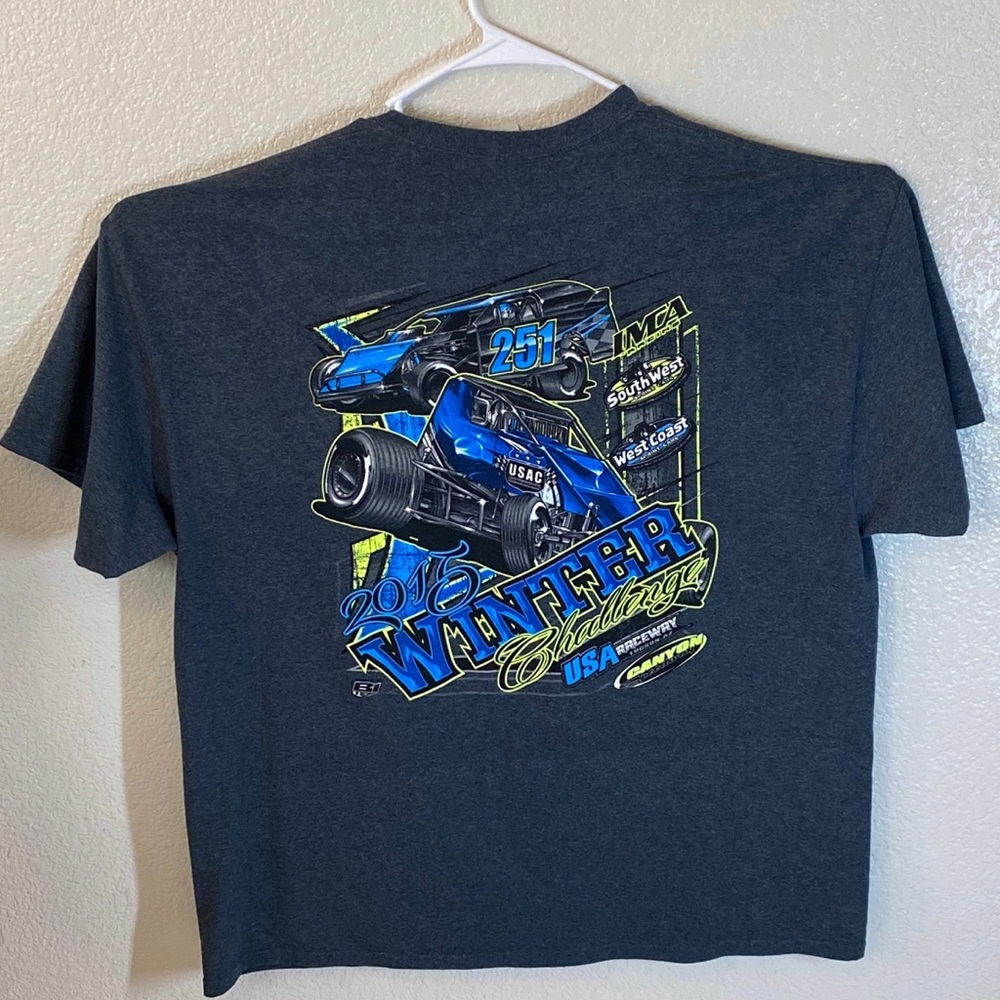 Racing Winter Challenge Gray 2XL T-Shirt